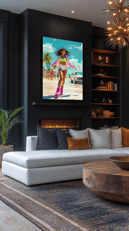 Art Print Anton Kravsov AI - Beachside Rhythm