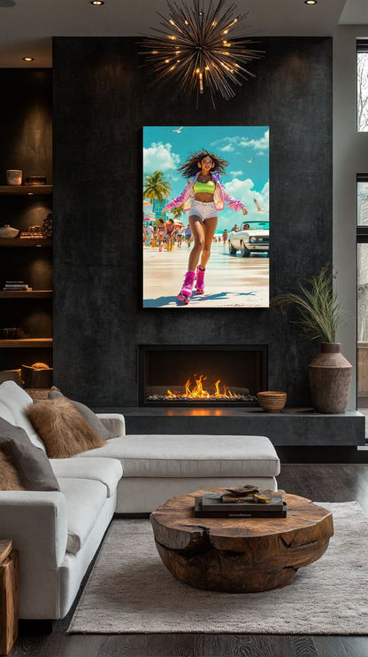 Art Print Anton Kravsov AI - Beachside Rhythm