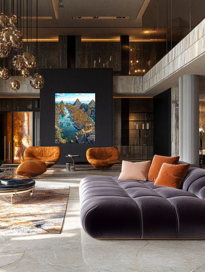 Art Print Existence Games - Cairo Multiversion