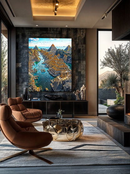Art Print Existence Games - Cairo Multiversion
