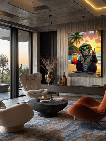 Art Print Kraurart AI -  Sippin' in Paradise