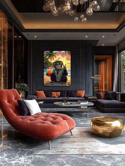 Art Print Kraurart AI -  Sippin' in Paradise