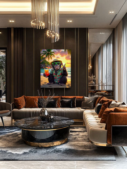 Art Print Kraurart AI -  Sippin' in Paradise
