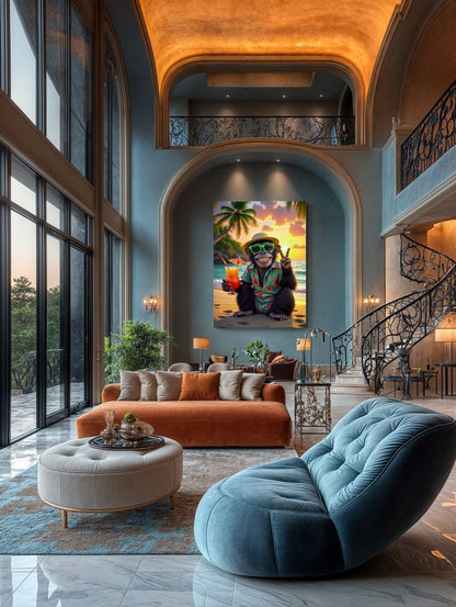 Art Print Kraurart AI -  Sippin' in Paradise