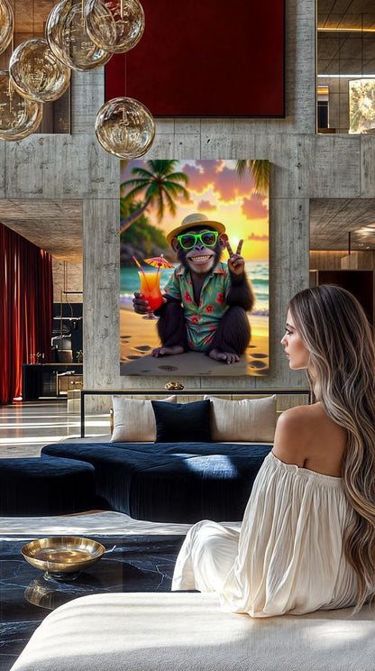 Art Print Kraurart AI -  Sippin' in Paradise