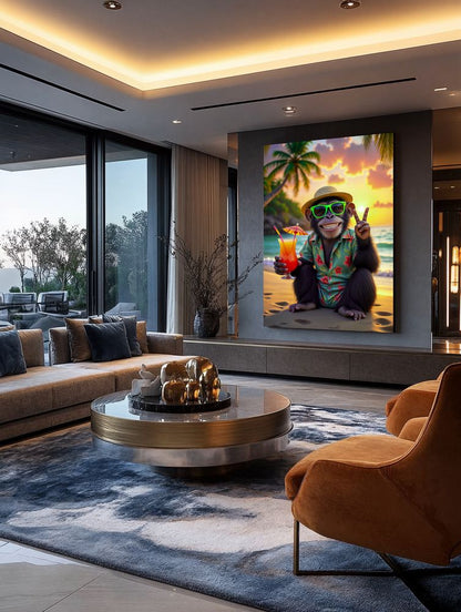 Art Print Kraurart AI -  Sippin' in Paradise