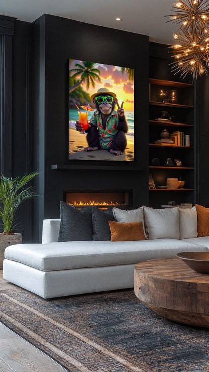 Art Print Kraurart AI -  Sippin' in Paradise