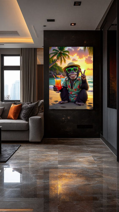 Art Print Kraurart AI -  Sippin' in Paradise