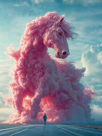 Art Print Future Form Studios AI - The Pink Tempest