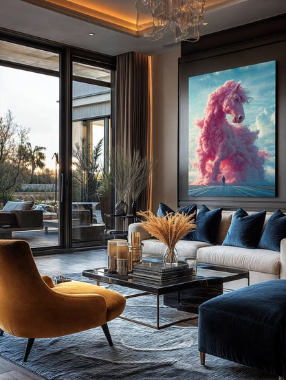 Art Print Future Form Studios AI - The Pink Tempest