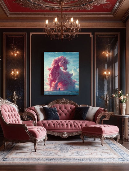 Art Print Future Form Studios AI - The Pink Tempest