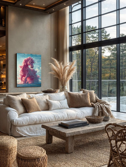 Art Print Future Form Studios AI - The Pink Tempest