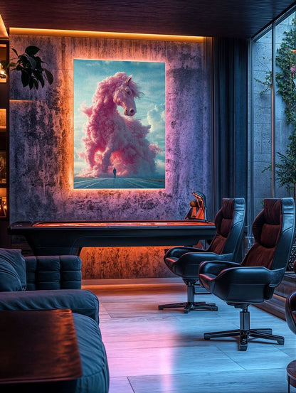 Art Print Future Form Studios AI - The Pink Tempest