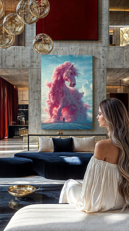 Art Print Future Form Studios AI - The Pink Tempest