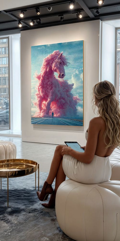 Art Print Future Form Studios AI - The Pink Tempest