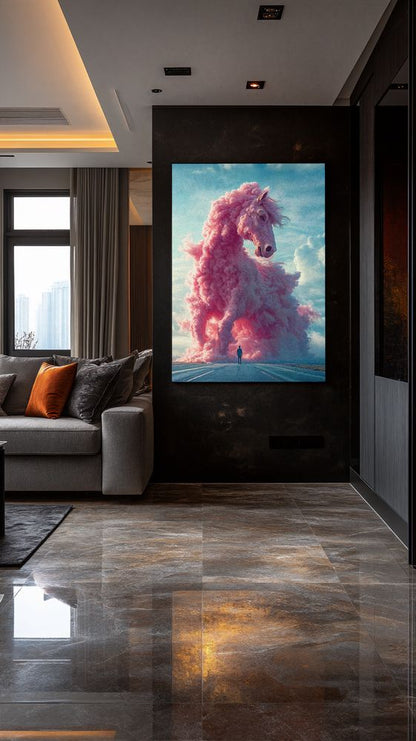 Art Print Future Form Studios AI - The Pink Tempest