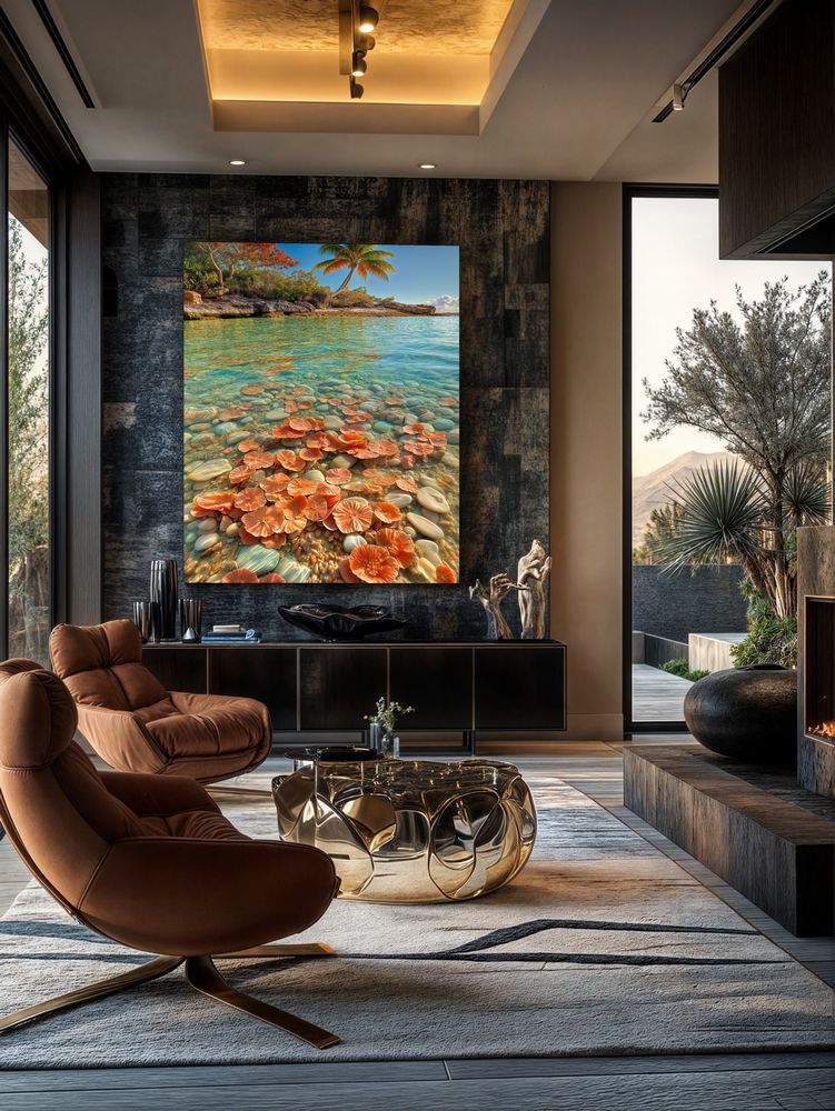 Art Print BonsAI - Coral Blossom Shore