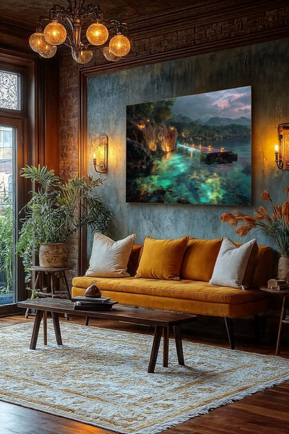 Art Print BonsAI - Glowing Waterscape