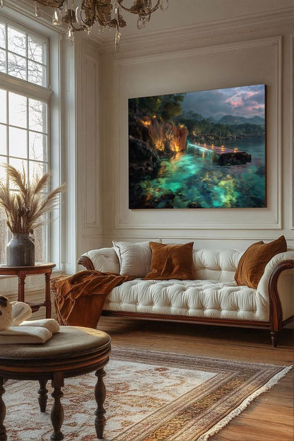 Art Print BonsAI - Glowing Waterscape