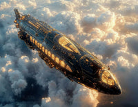 Art Print Future Form Studios AI - The Leviathan of the Heavens