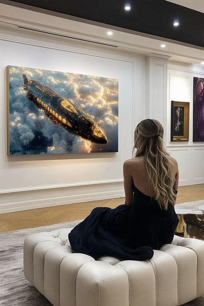Art Print Future Form Studios AI - The Leviathan of the Heavens