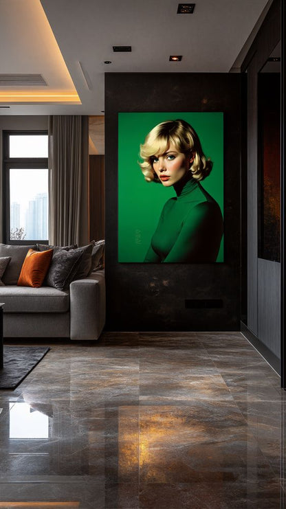 Art Print Alexandr Mihailov AI - Emerald Green