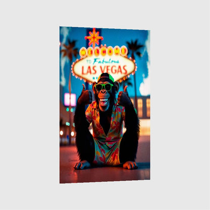 Art Print Kraurart AI - Lights, Laughs, and Las Vegas