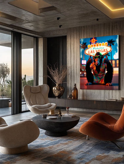 Art Print Kraurart AI - Lights, Laughs, and Las Vegas