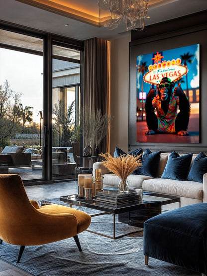 Art Print Kraurart AI - Lights, Laughs, and Las Vegas