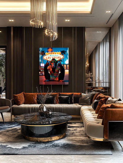 Art Print Kraurart AI - Lights, Laughs, and Las Vegas
