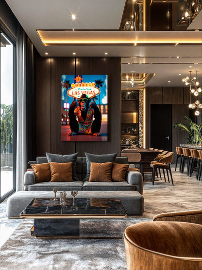 Art Print Kraurart AI - Lights, Laughs, and Las Vegas