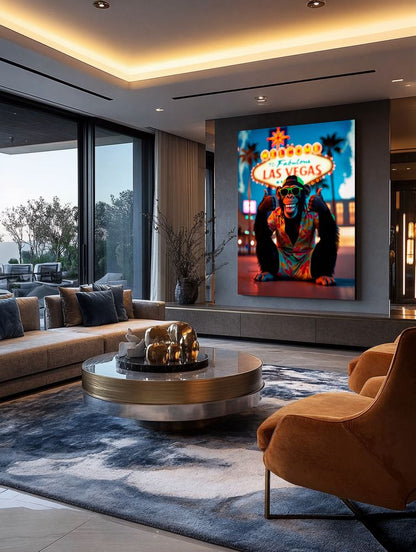 Art Print Kraurart AI - Lights, Laughs, and Las Vegas