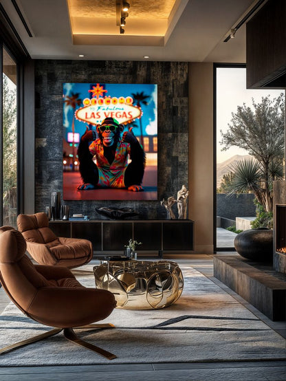 Art Print Kraurart AI - Lights, Laughs, and Las Vegas