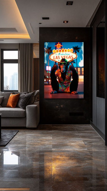 Art Print Kraurart AI - Lights, Laughs, and Las Vegas