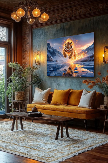 Art Print Aquila Vision AI - The Fiery Tiger