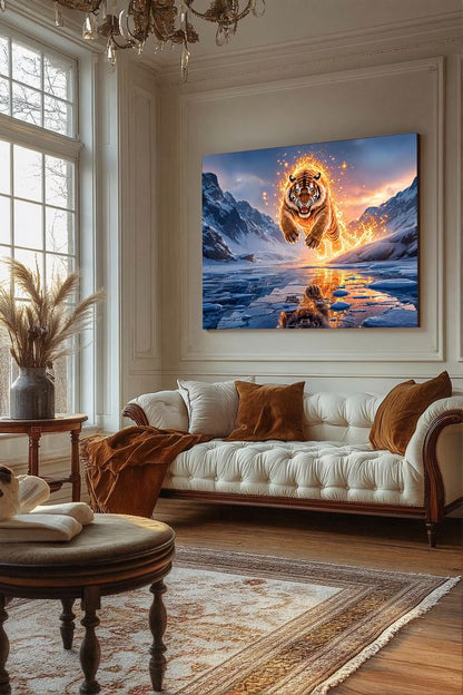 Art Print Aquila Vision AI - The Fiery Tiger