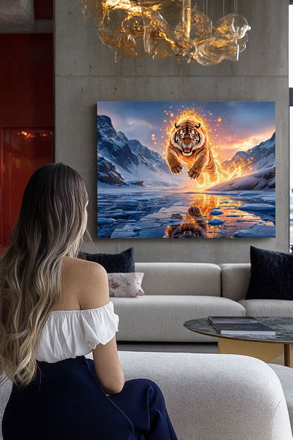 Art Print Aquila Vision AI - The Fiery Tiger