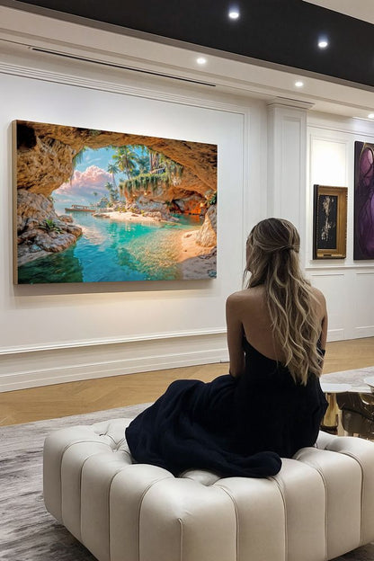 Art Print BonsAI - The Secret Below the Cliffs
