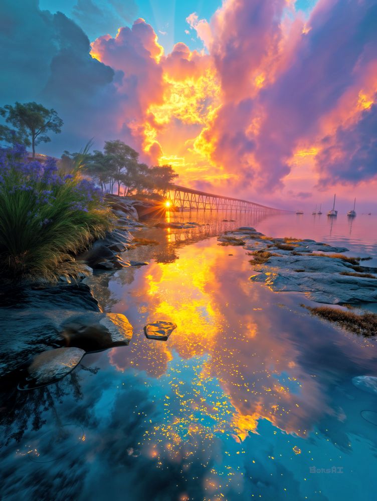 Art Print BonsAI - Kissing Clouds