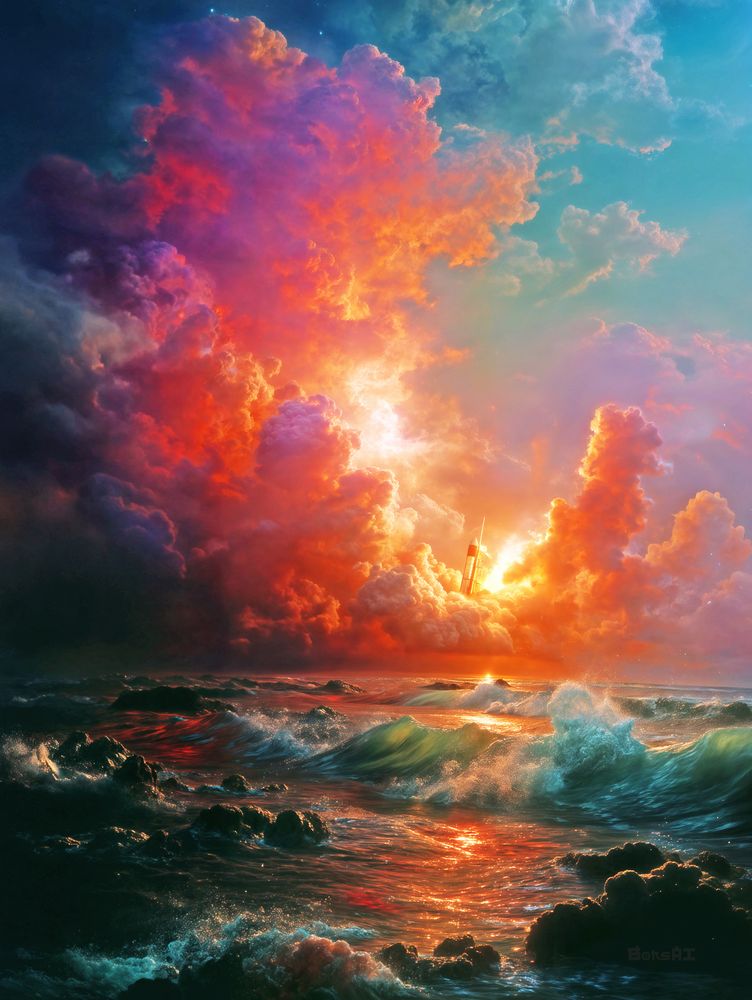 Art Print BonsAI -  Cradle of Storm fire
