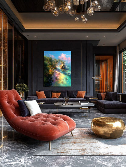 Art Print BonsAI - Rainbow Shoreline Dreams