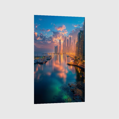 Art Print BonsAI - City of Light and Reflection