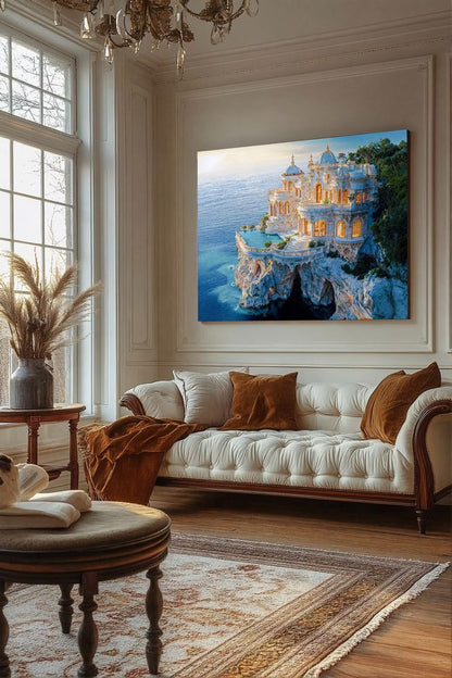 Art Print Future Form Studios AI - Where Mortals Touch the Divine