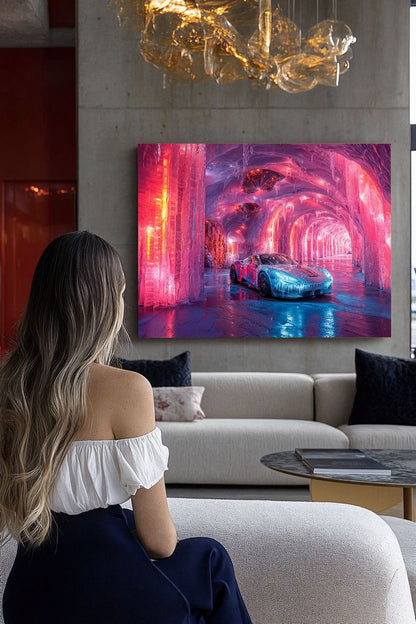 Art Print Future Form Studios AI - Frozen Velocity