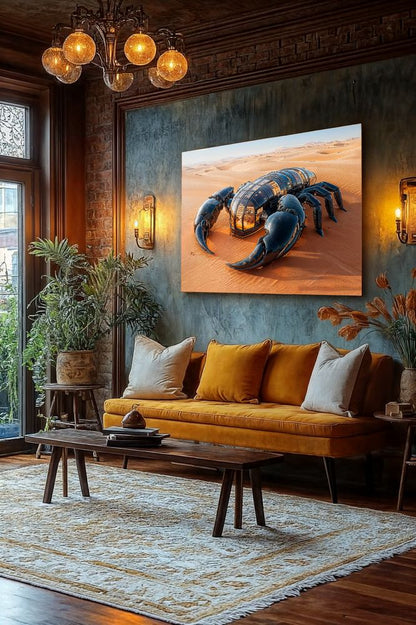 Art Print Future Form Studios AI - The desert sleeps.But the future crawls