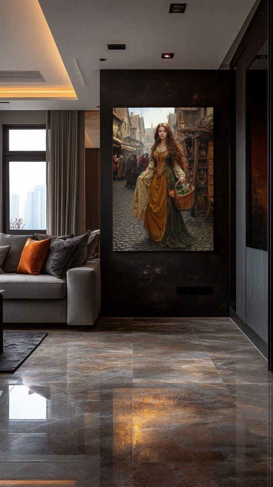 Art Print Zulfiia Ermakova - The Weaver's Daughter