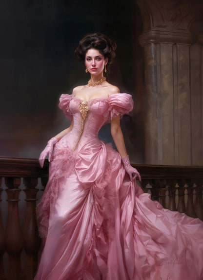 Art Print Zulfiia Ermakova - The Duchess in Pink