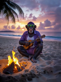 Art Print Kraurart AI - Ukulele Kong