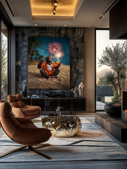 Art Print Kraurart AI - Monkey Shine