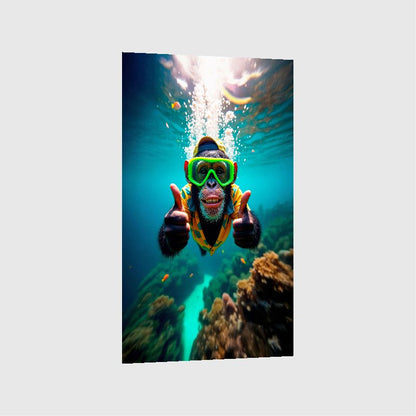 Art Print Kraurart AI - Deep Dive Darwin